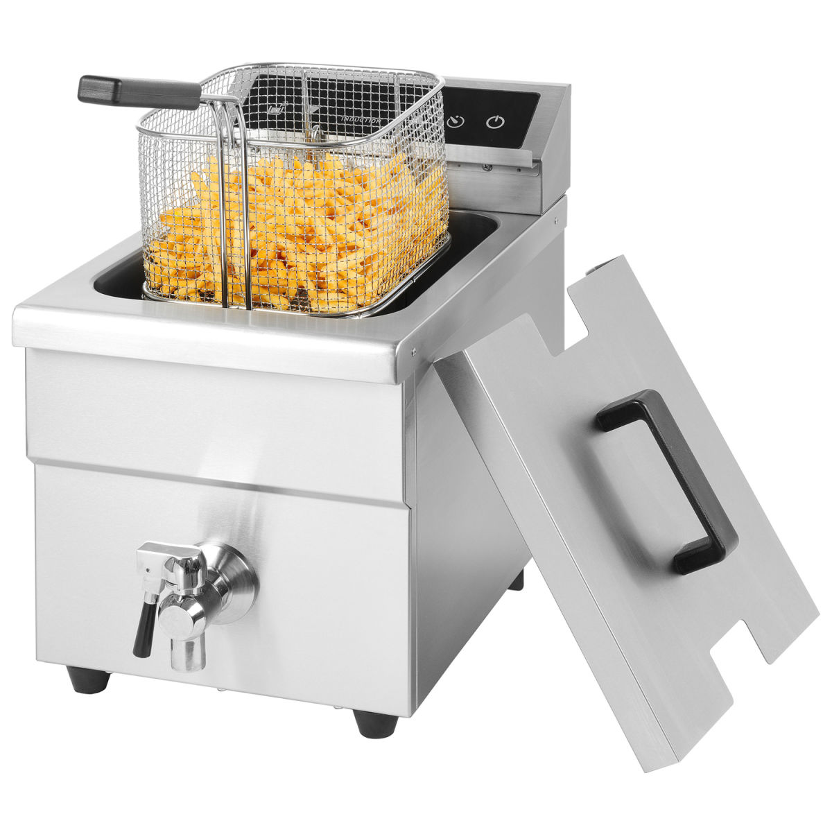 Neumärker Induktionsfritteuse Induktionsfritteuse 8 Liter 8 l, 29x48.5x40.6 cm (BxTxH); silber
