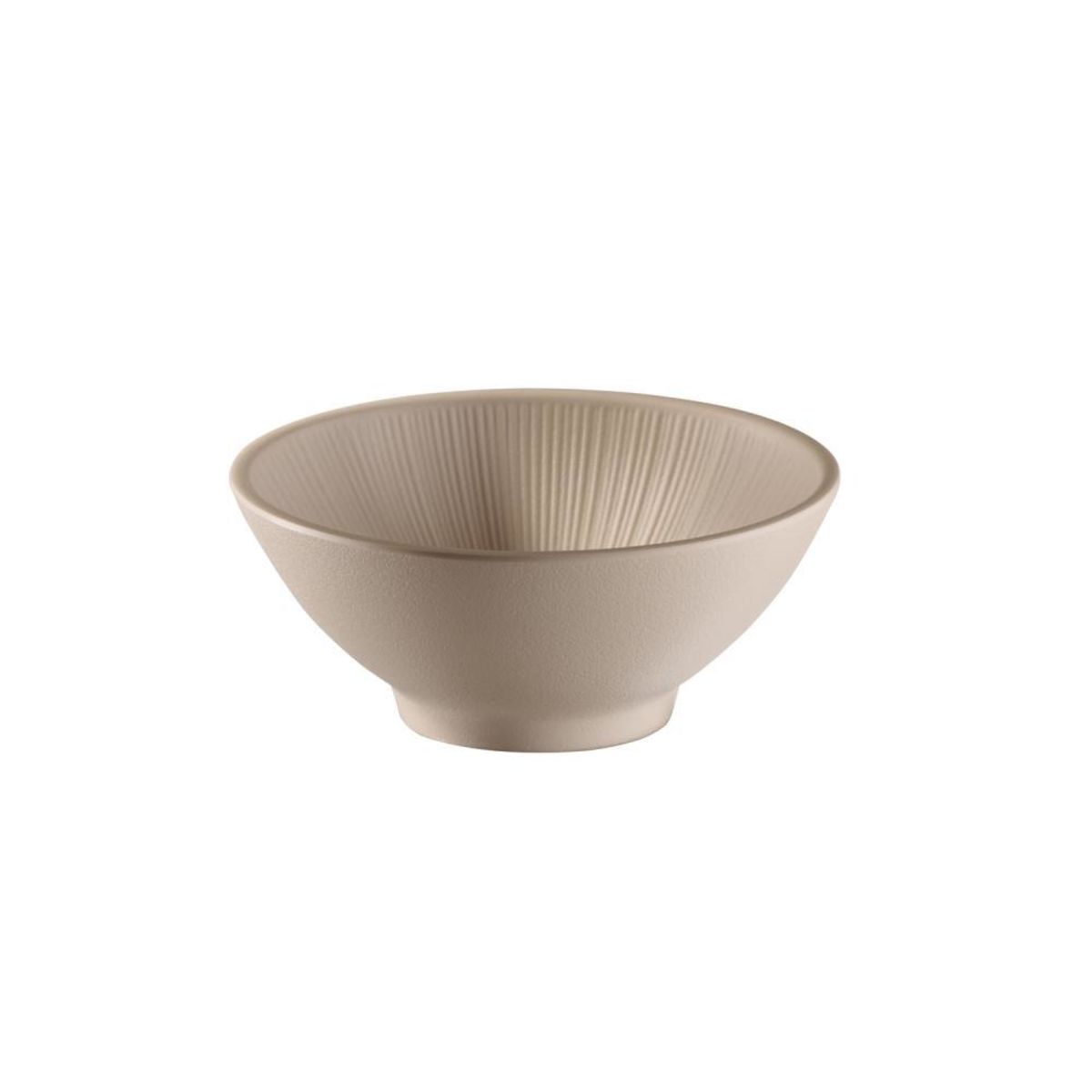 APS Schale -NERO- , 14,5 x 12,5 cm, H: 8 cm , Melamin, sand , 0,3 Liter ,; 500 ml, 16x16x6.5 cm (LxBxH); beige; rund