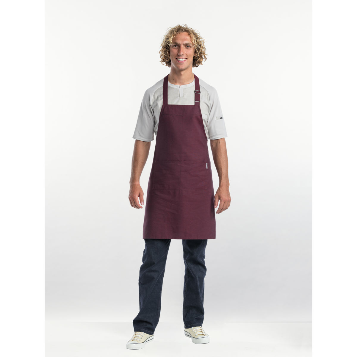 Chaud Devant Latzschürze Base Cherry W70 – L85 85x70 cm (LxB); burgund