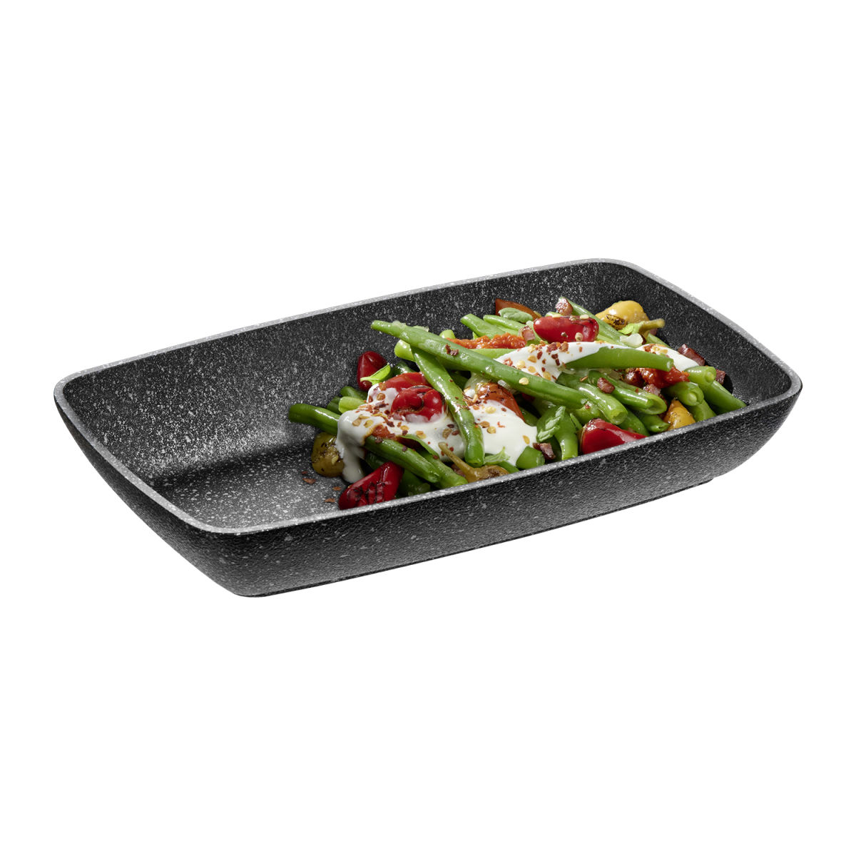 APS GN Schale -FROSTFIRE-; 1000 ml, 26.5x16.2x4.5 cm (LxBxH); grau