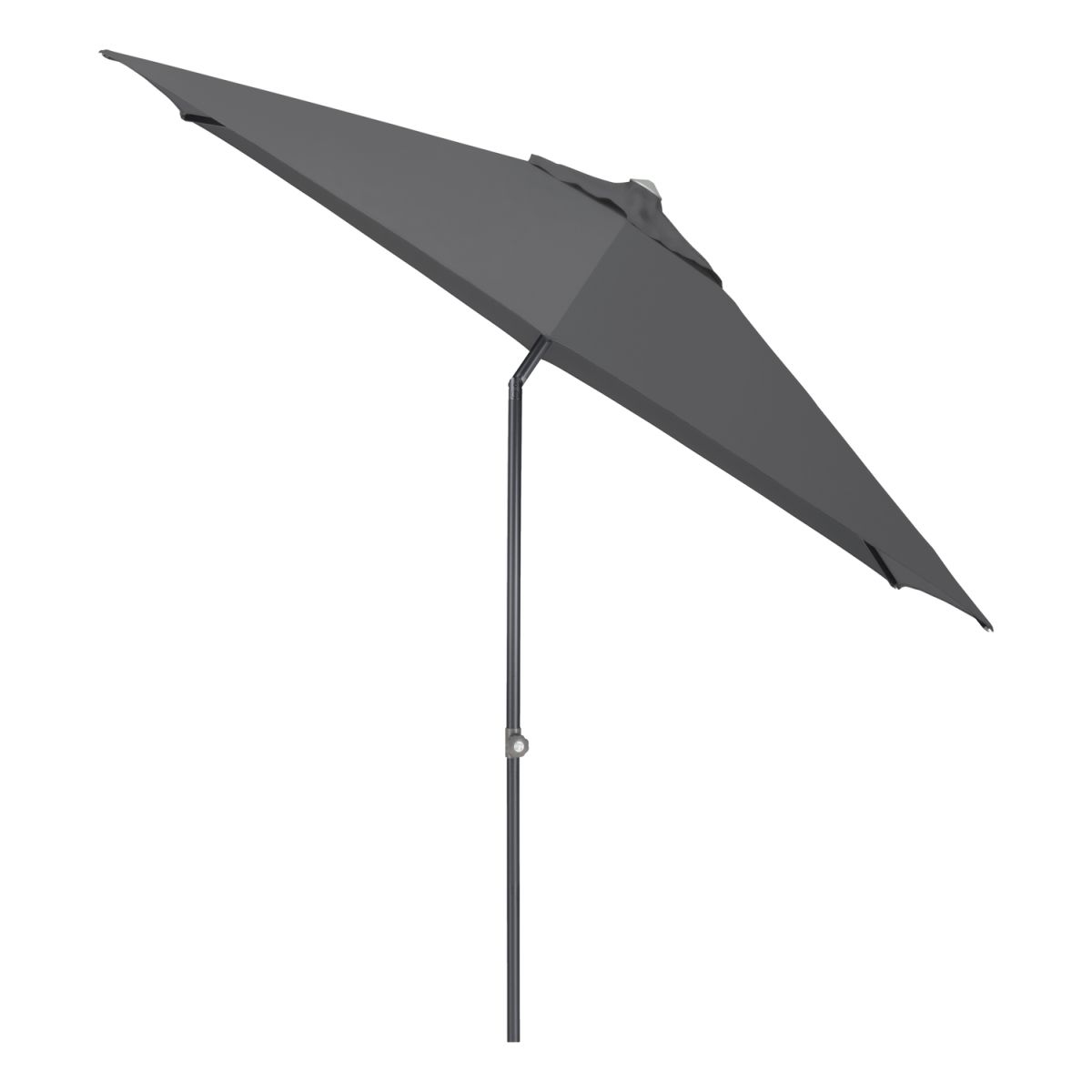 KETTLER Schirm UPF 50+ EASY PUSH, mit PU-Beschichtung 300x300x250 cm (LxBxH); anthrazit; Gestell anthrazit; rund