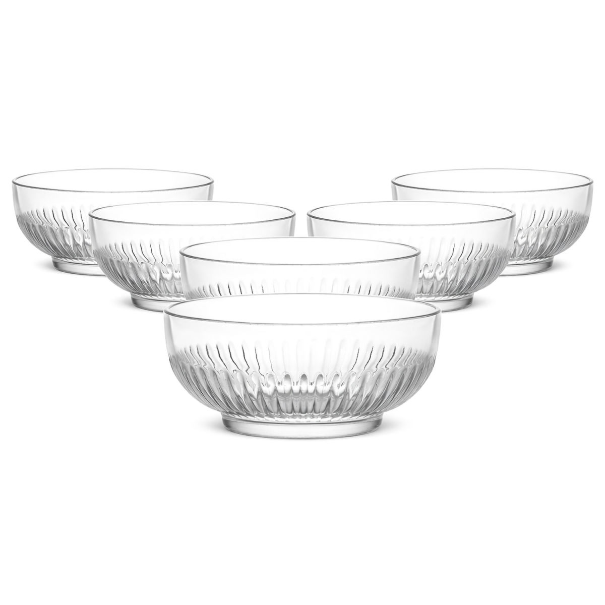 van Well Schale Tokyo mit Deckel 23 cm 600 ml, 14x14x14x6.3 cm (LxBxØxH); transparent; rund; 6 Stück / Pack