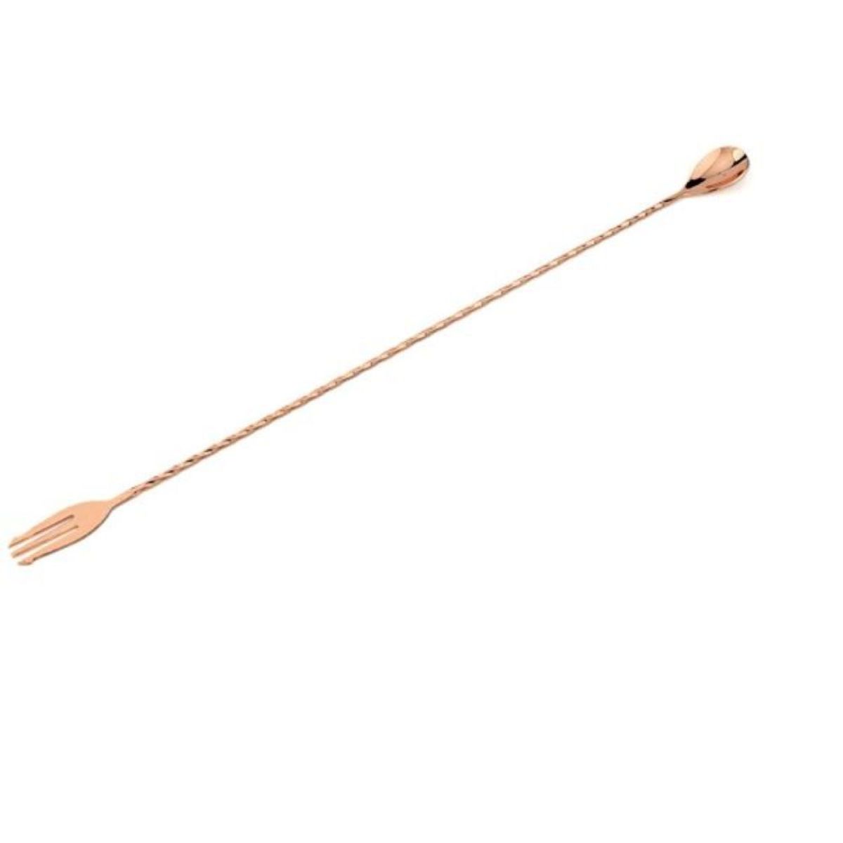 Stalgast Japanischer Barlöffel mit Gabel, Edelstahl, kupferfarben, L. 400 mm 40 cm (L); kupfer