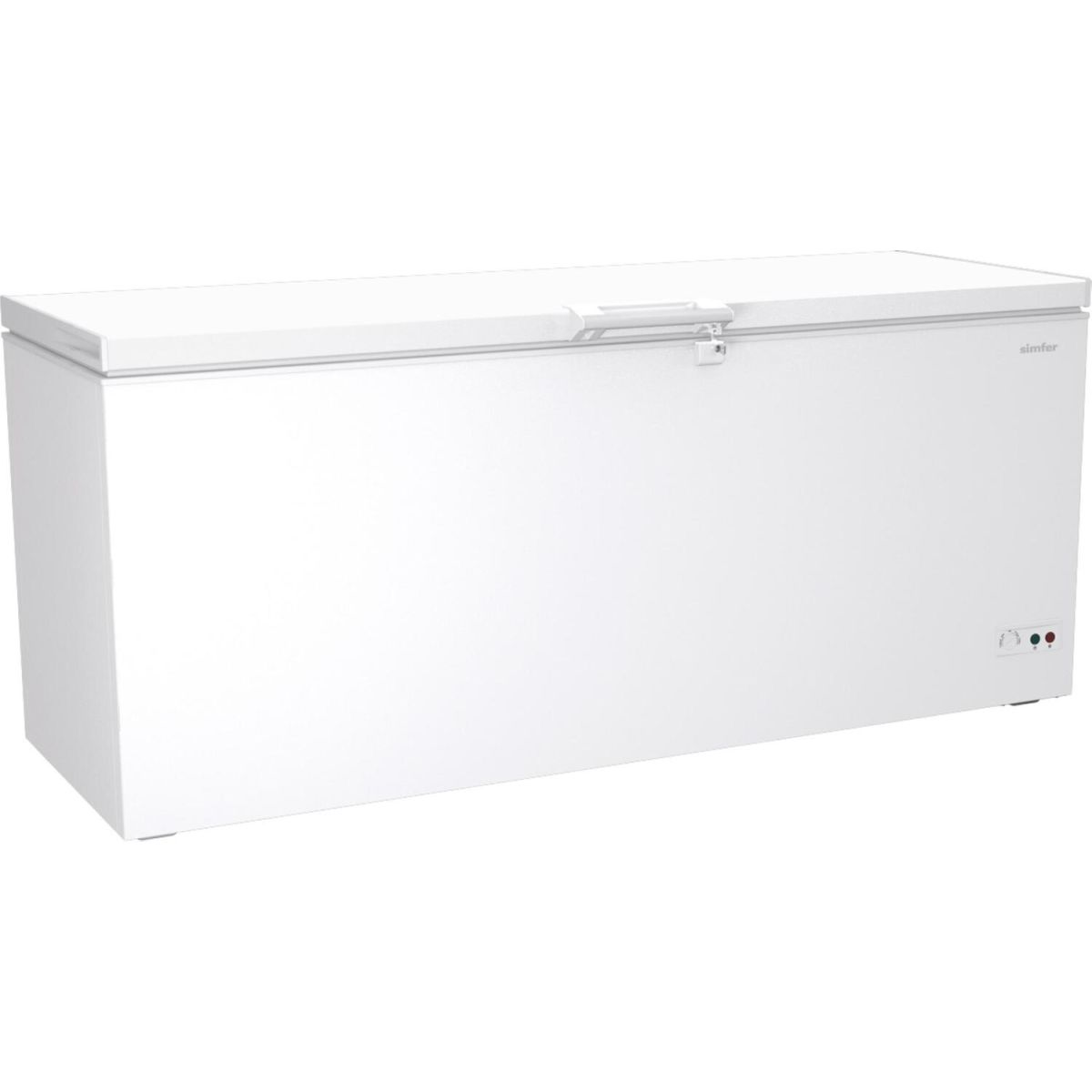 A&S Polarny Tiefkühltruhe mit geschlossenem Deckel und LED-Beleuchtung 555 l, 74.3x177.5x84 cm (LxBxH); weiß