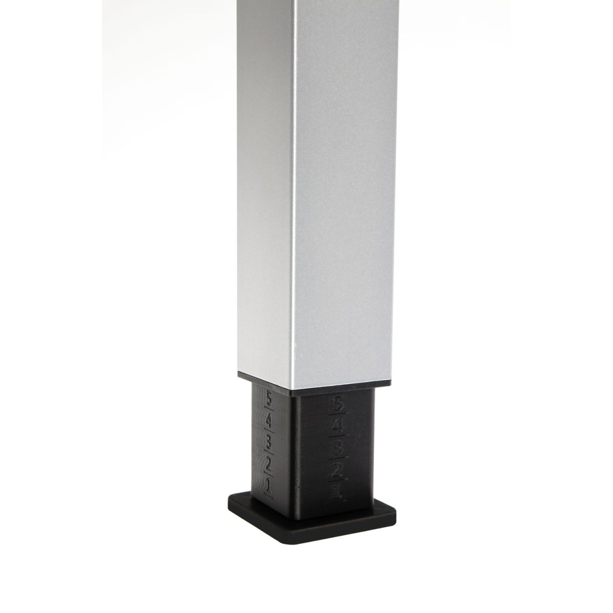 KETTLER Fußkappen, 4er Set, höhenverstellbar für CUBIC Tischgestell 15x15x20 cm (BxLxH); anthrazit; Gestell anthrazit