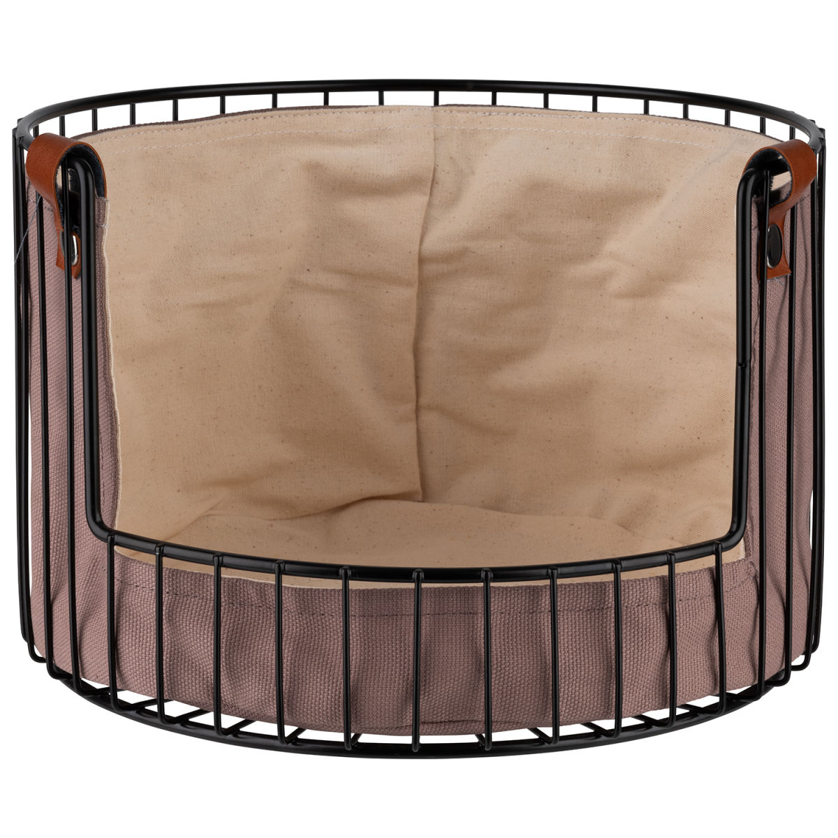 APS Brot-/Obstkorb; 27.5x27.5x18.5 cm (LxBxH); schwarz/beige/grau