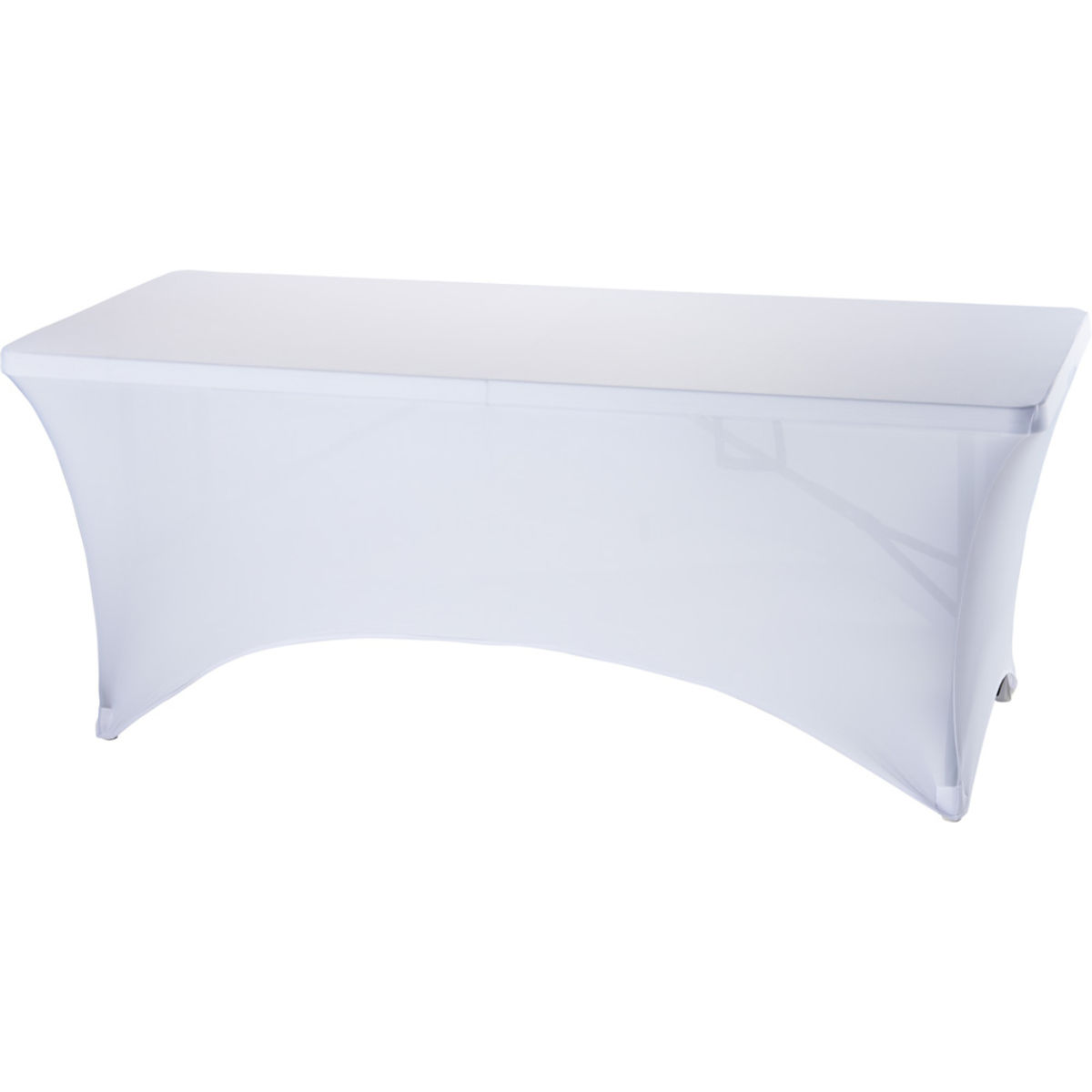 Copritavolo elasticizzato per tavoli da buffet di circa 1220x610x740 mm (LxPxH) Stalgast; 184x75x74 cm (LxLxH); bianco
