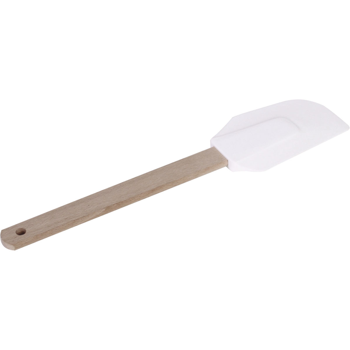 Schneider Stielschaber mit Holzgriff 32 cm (L); weiß