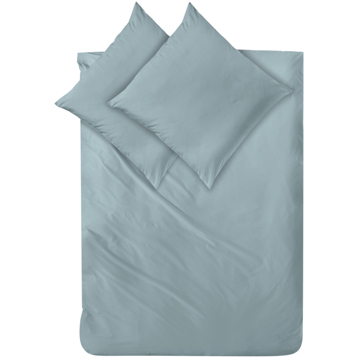 Decoper Decoper ® Mako-Satin Bettwäsche-Set aus 100% Baumwolle 200x200 cm (BxL), 80x80 cm (LxB); hellgrün