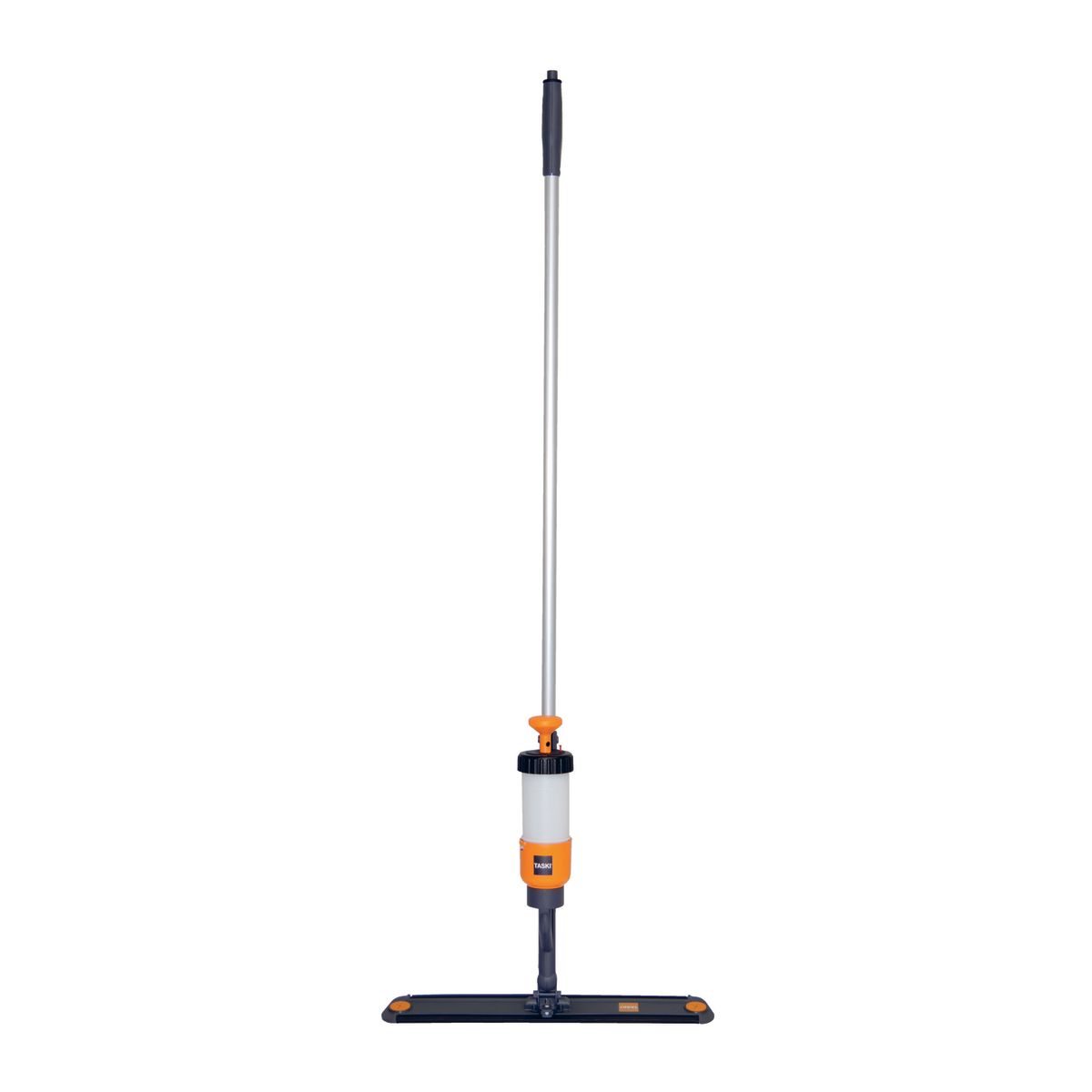 Diversey TASKI VersaPlus 2.0 Spraymopp, Spraymopp mit 60cm Breite - zum Feucht- u. Nasswischen und zur Desinfektion, inkl. oranger Druckflasche, 0,6L orange