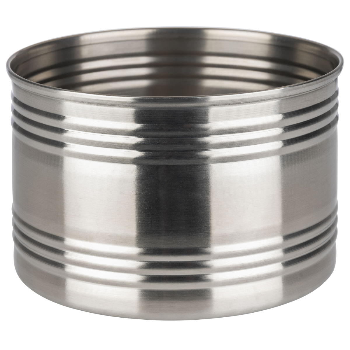 APS Schale SNACKCAN, Edelstahl mattiert 800 ml, 12x12x12x8 cm (LxBxØxH); edelstahl; rund