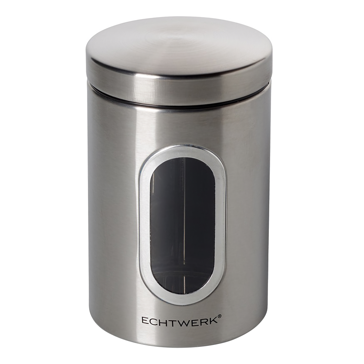 ECHTWERK Vorratsdose single 1.4 l, 18x11x18 cm (LxBxH); silber; zylinderförmig