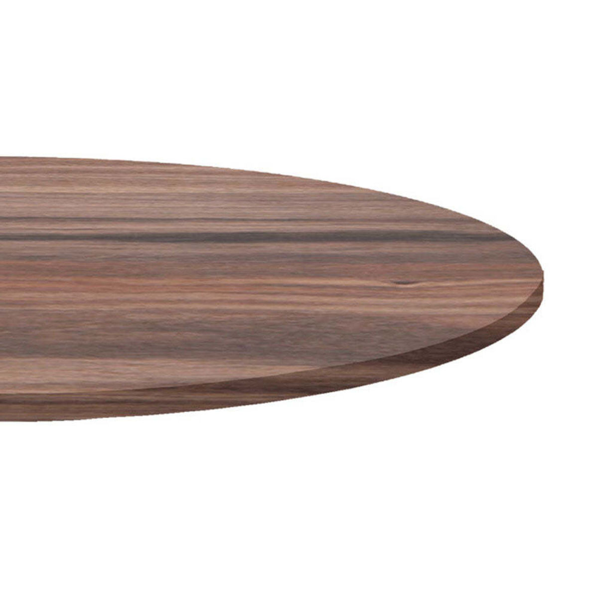 Piano tavolo rotondo, laminato legno RestooTab; 70x70 cm (LxL); quercia fumè; rotonda