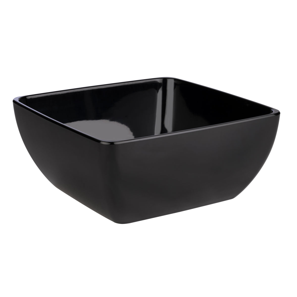 APS Schale PURE, Melamin, eckig 8000 ml, 32x32x14 cm (LxBxH); schwarz; quadratisch