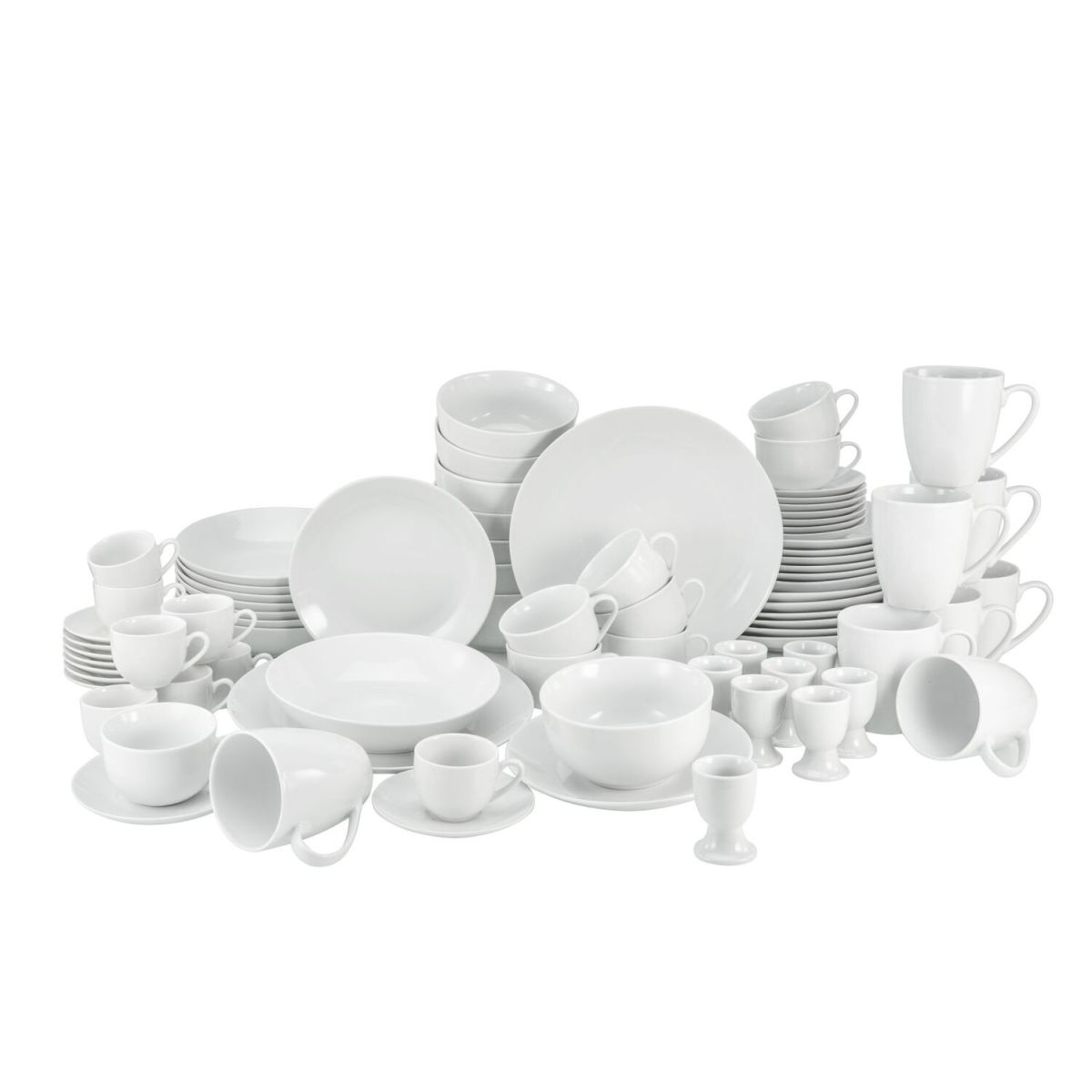 CreaTable LUNA weiss - Kombiservice 80-tlg; weiß