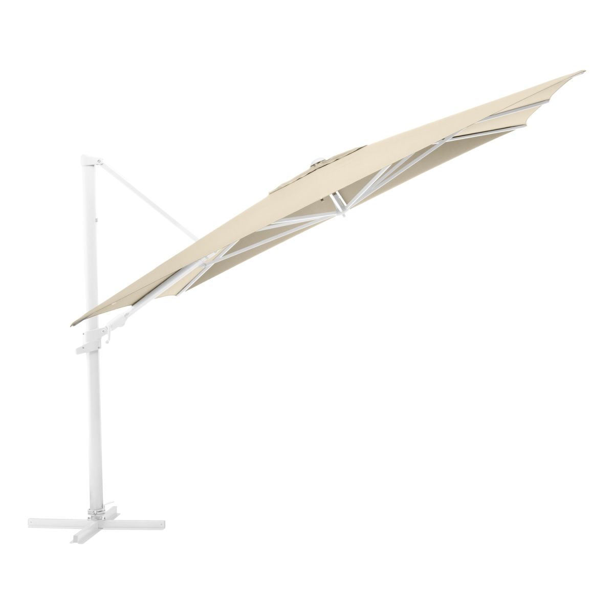 KETTLER Schirm UPF 50+ EASY FLEX , mit PU-Beschichtung 300x300x260 cm (LxBxH); weiß; quadratisch; 3 Stück / Pack