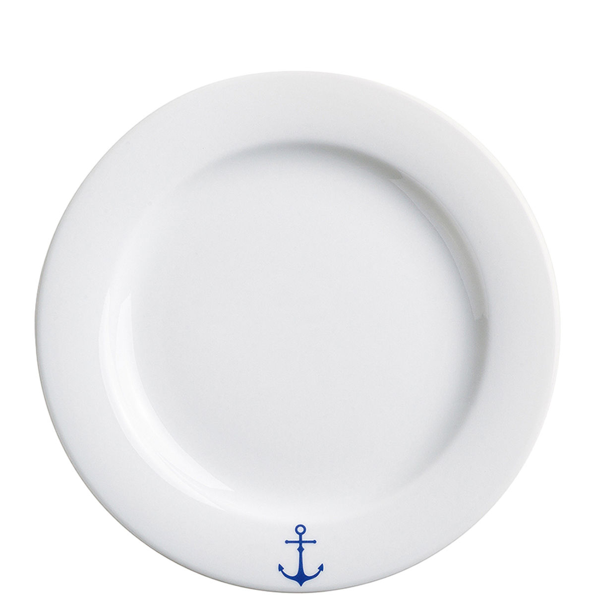 Kahla Brunch-Teller Ahoi Marie Anker 22.6x2.5 cm (ØxH); blau; rund; 6 Stück / Pack