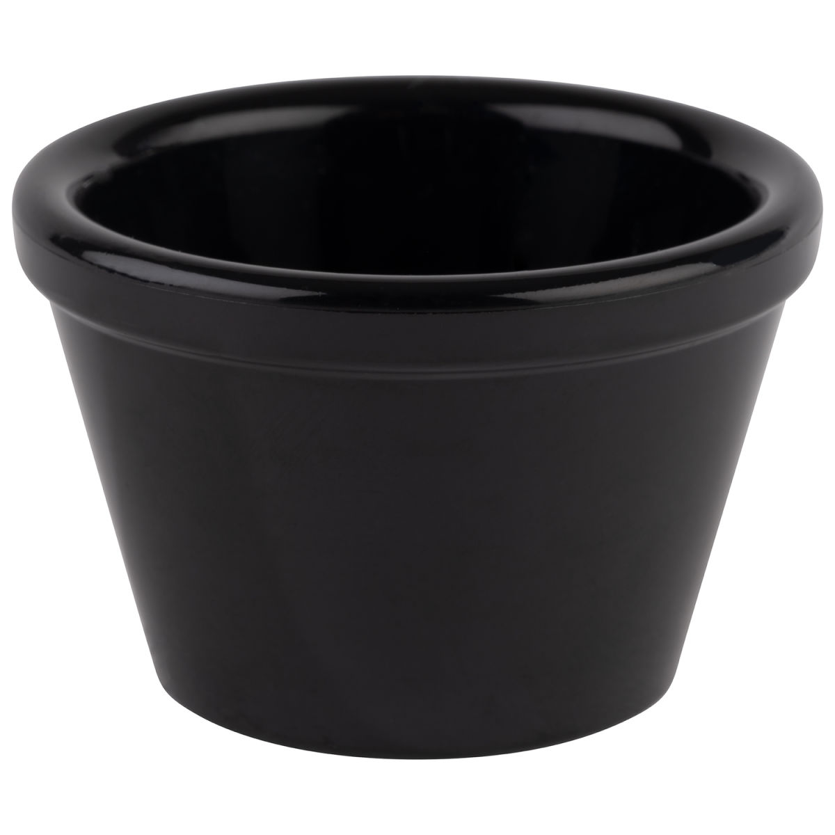 APS Dipschälchen FRIENDLY, aus recyceltem Kunststoff (PET) 50 ml, 6x6x4 cm (LxBxH); schwarz; 6 Stück / Pack