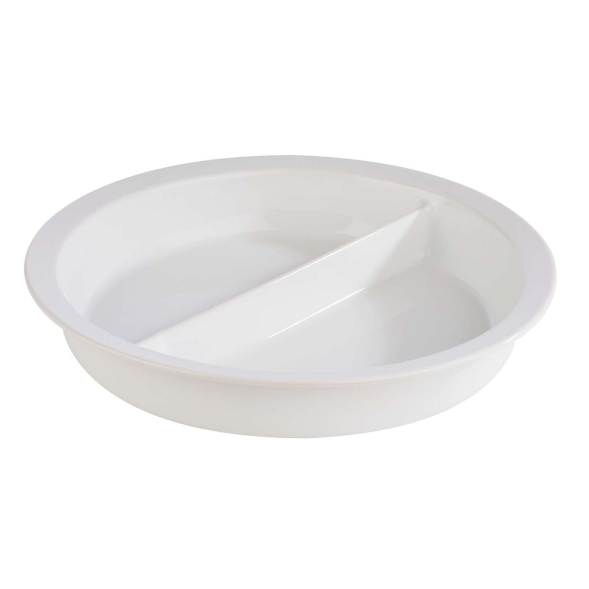 APS Porzellaneinsatz ORBIT, unterteilt 4000 ml, 39x39x39x6 cm (LxBxØxH); weiß; rund