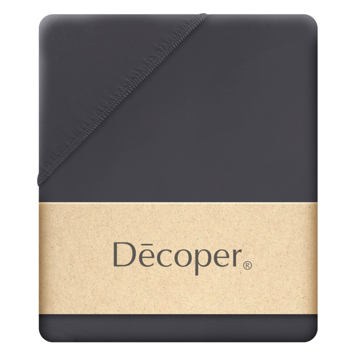 Decoper Decoper ® Mako-Feinjersey Spannbettlaken aus 100% Baumwolle 100x220 cm (BxL); anthrazit