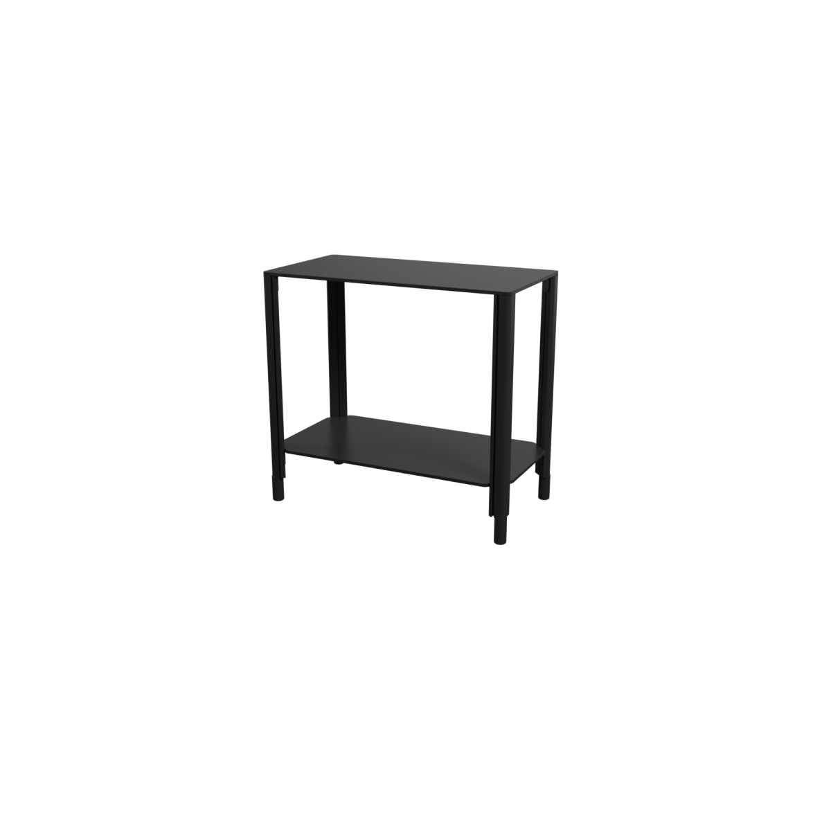 QUATRO Service - Beistelltisch 77x41x76 cm (BxTxH); schwarz