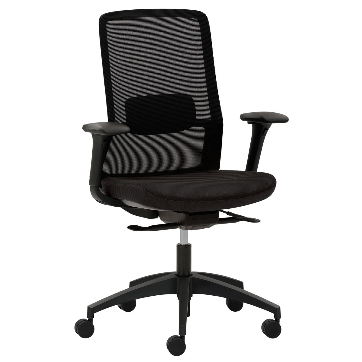 Mayer Sitzmöbel Drehstuhl Drehstuhl 2481 69x99.5x67 cm (BxHxT); Sitz schwarz, Gestell schwarz