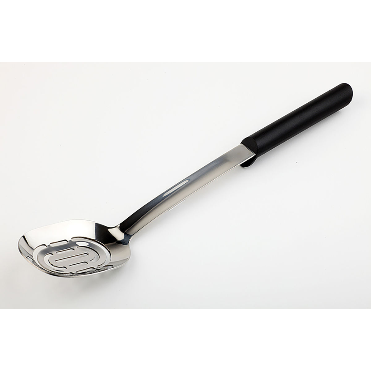 APS Servierlöffel STOP TOOLS, geschlitzt, Edelstahl, Griff Kunststoff (ABS) 37 cm (L); schwarz/silber
