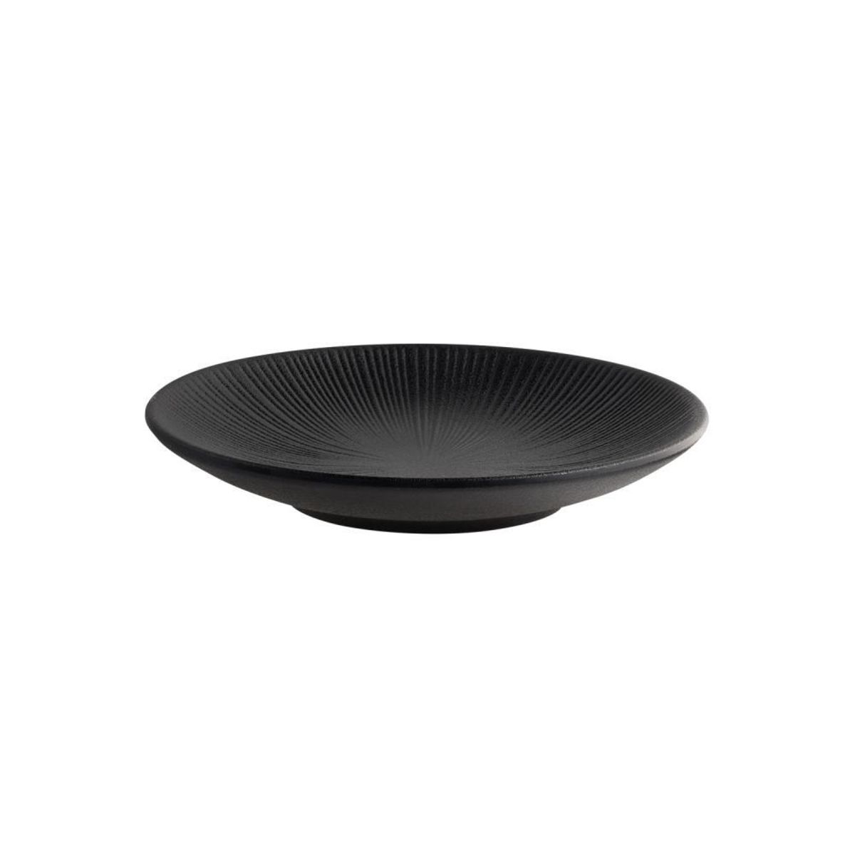 APS Teller NERO, Melamin; 18x18x18x3 cm (LxBxØxH); schwarz; rund