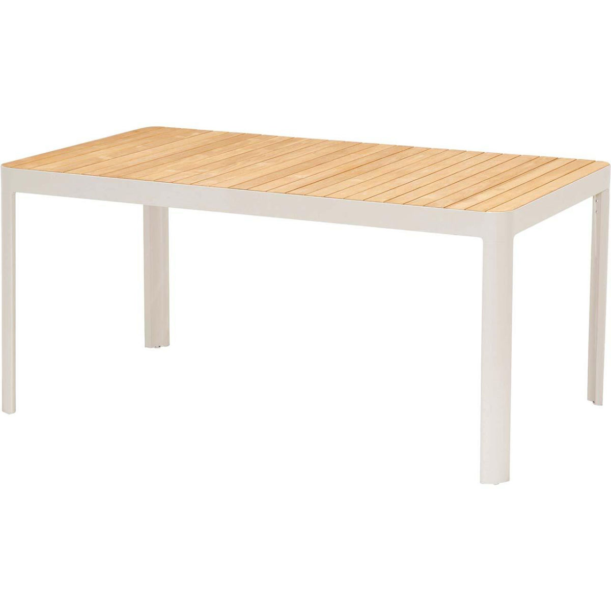 ScanCom Gartentisch 'Portals' 161 x 95 cm, ecru; 161x75 cm (BxH); ecru/braun; Gestell beige