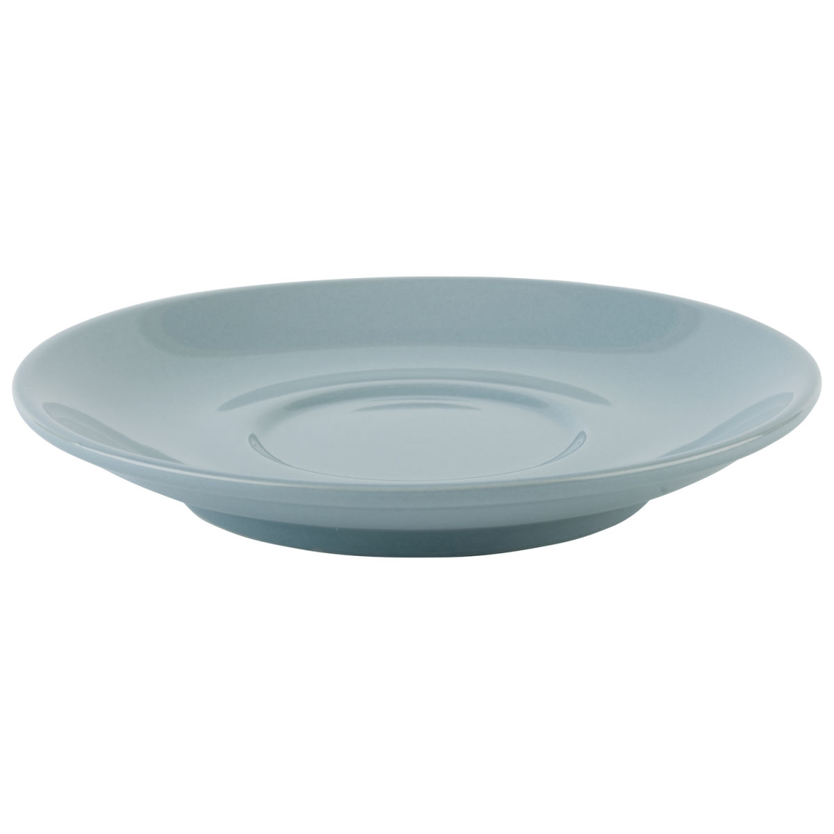 APS Cappuccinountertasse SNUG, Porzellan 15.5x15.5x15.5x2.5 cm (LxBxØxH); hellblau/blau; 6 Stück / Pack