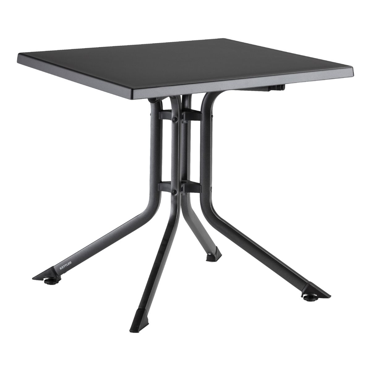 KETTLER Klapptisch BOULEVARD; 80x80x74 cm (LxBxH); Platte anthrazit, Gestell anthrazit; quadratisch