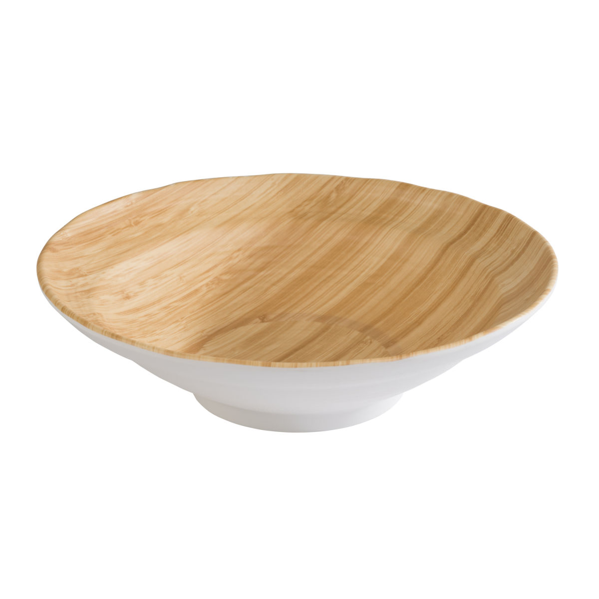 APS Schale BAMBOO, Melamin 2000 ml, 30.5x30.5x30.5x8.5 cm (LxBxØxH); weiß; rund