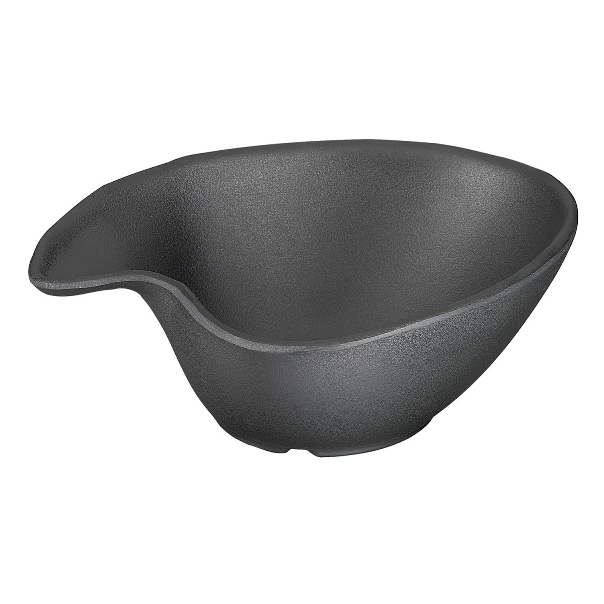 APS Schale ZEN, Melamin, Tropfenform 200 ml, 14.5x12.5x5 cm (LxBxH); schwarz; oval
