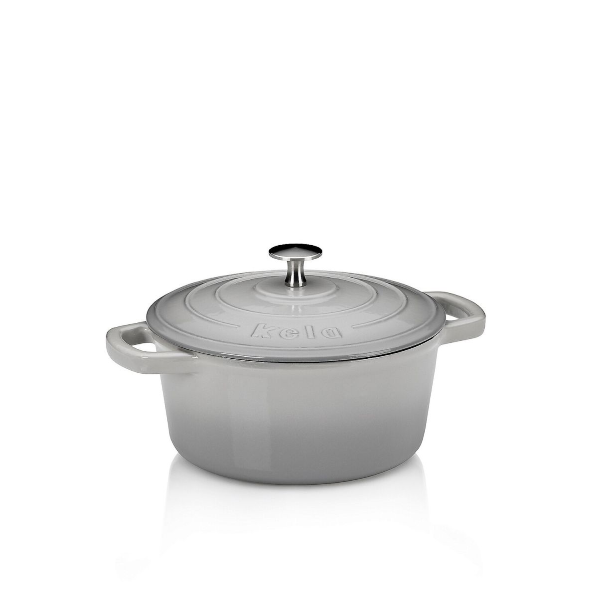 kela Bräter Calido Gusseisen Rund 2.5 l, 21x10 cm (ØxH); grau; rund