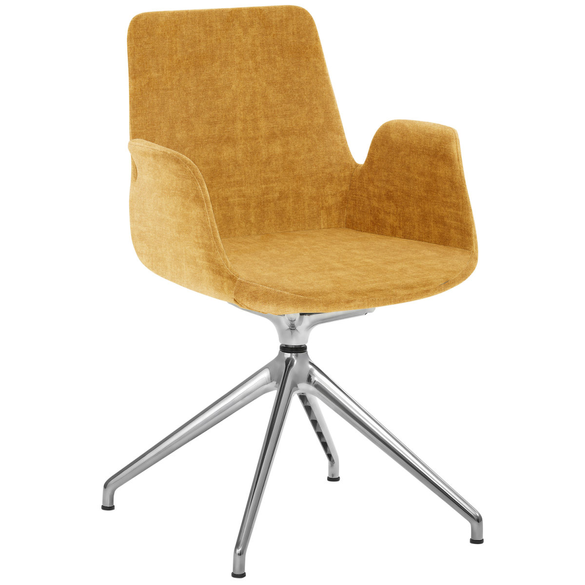 Mayer Sitzmöbel Sessel 2009 Polyester-Stoff, mit Armlehnen 58x55x88 cm (BxTxH); Sitz senf