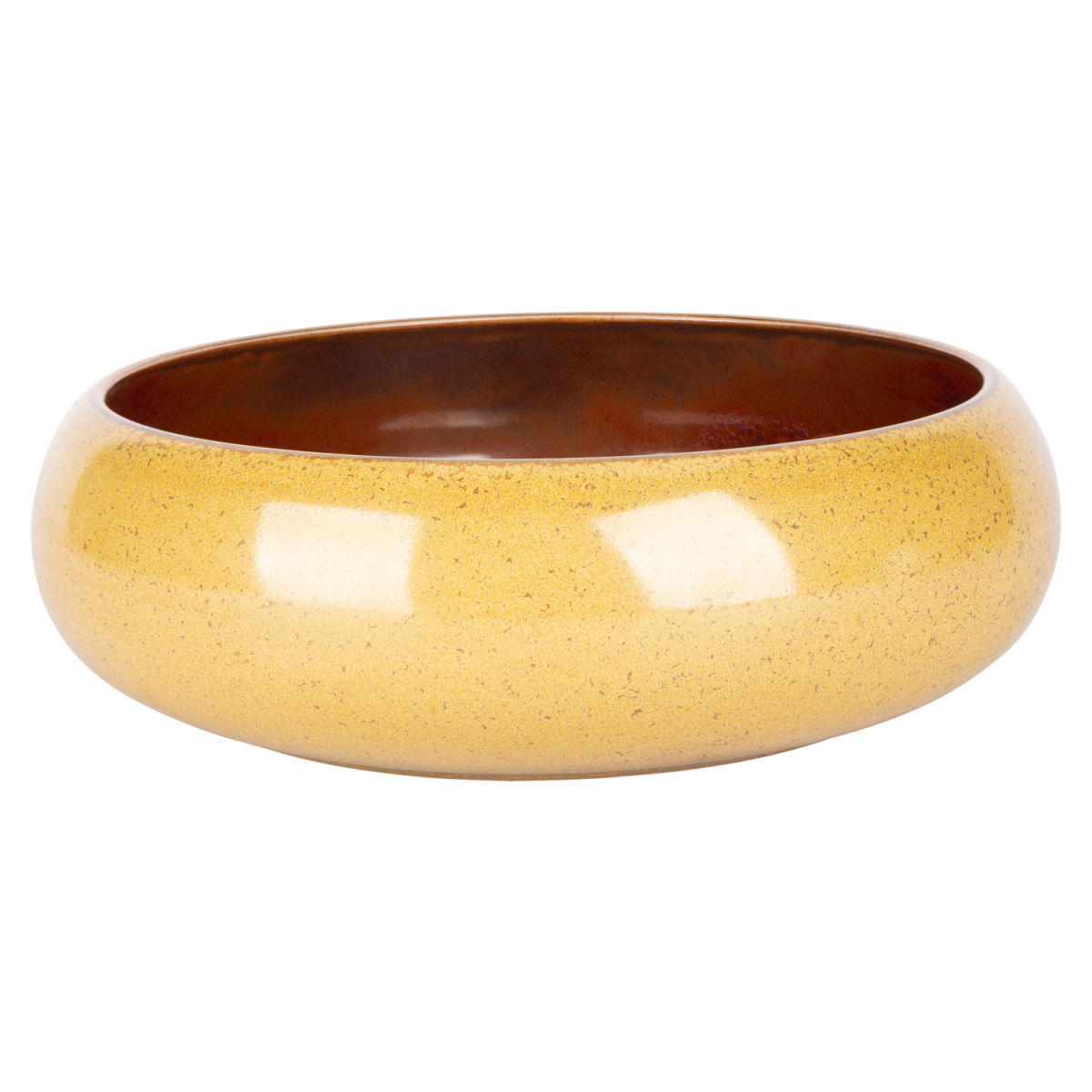 Cosy & Trendy Elements Mustard Schale 1085 ml, 19x19x19x6.5 cm (LxBxØxH); braun/rostbraun; 4 Stück / Pack