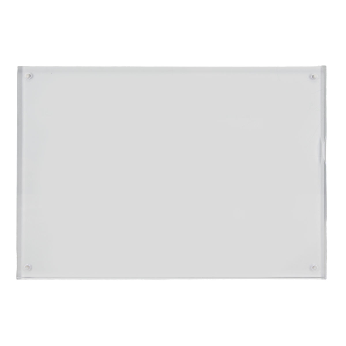 Porta-poster trasparente A4 - Acrilico - Utilizzabile come cornice singola o bifacciale Securit; 30x21 cm (LxH); argento
