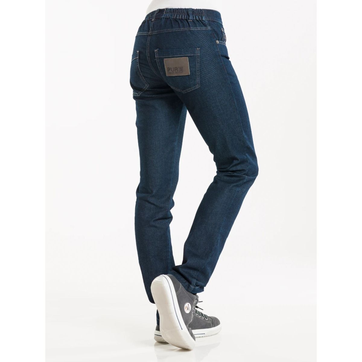 Chaud Devant Kochhose Lady Skinny Blue Denim Stretch; Kleidergröße M; dunkelblau