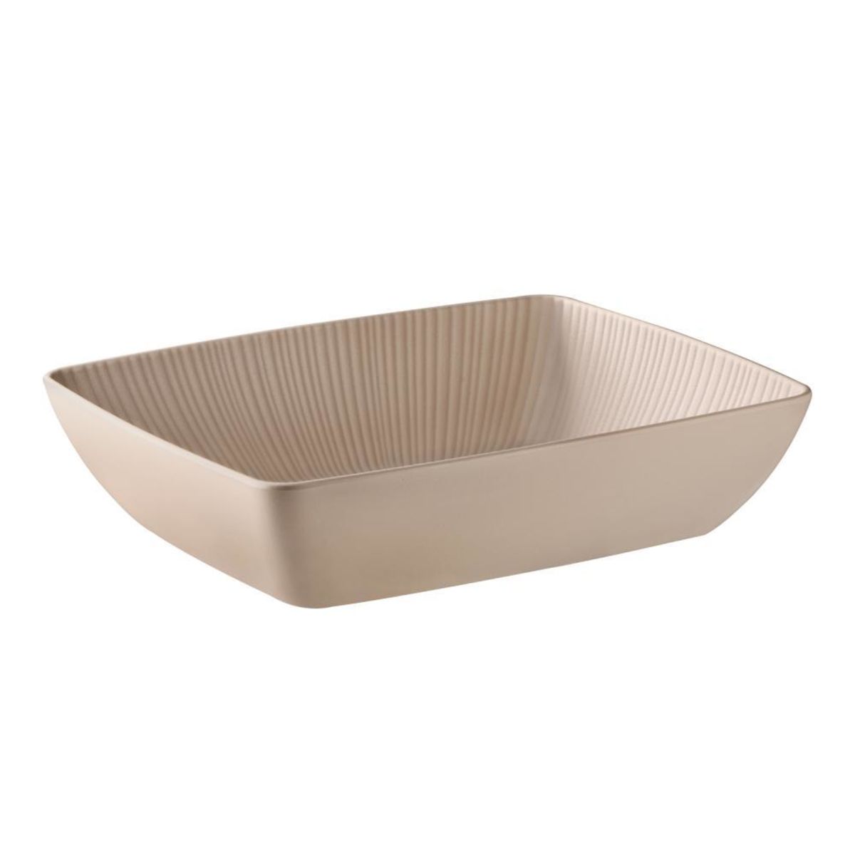 APS GN 2/4 Schale NERO, Melamin 3500 ml, 32.5x26.5x7.5 cm (LxBxH); beige; rechteckig
