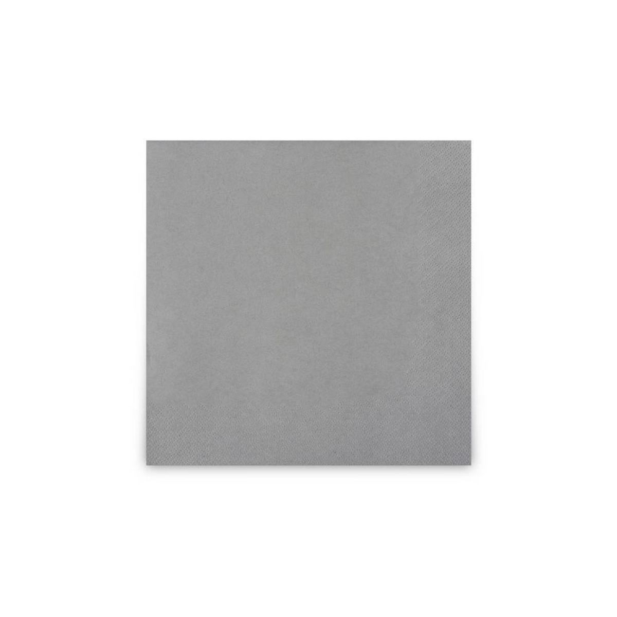 Plock Servietten 33x33 cm, 3-lagig 33x33 cm (BxL); grau; 1000 Stück / Pack