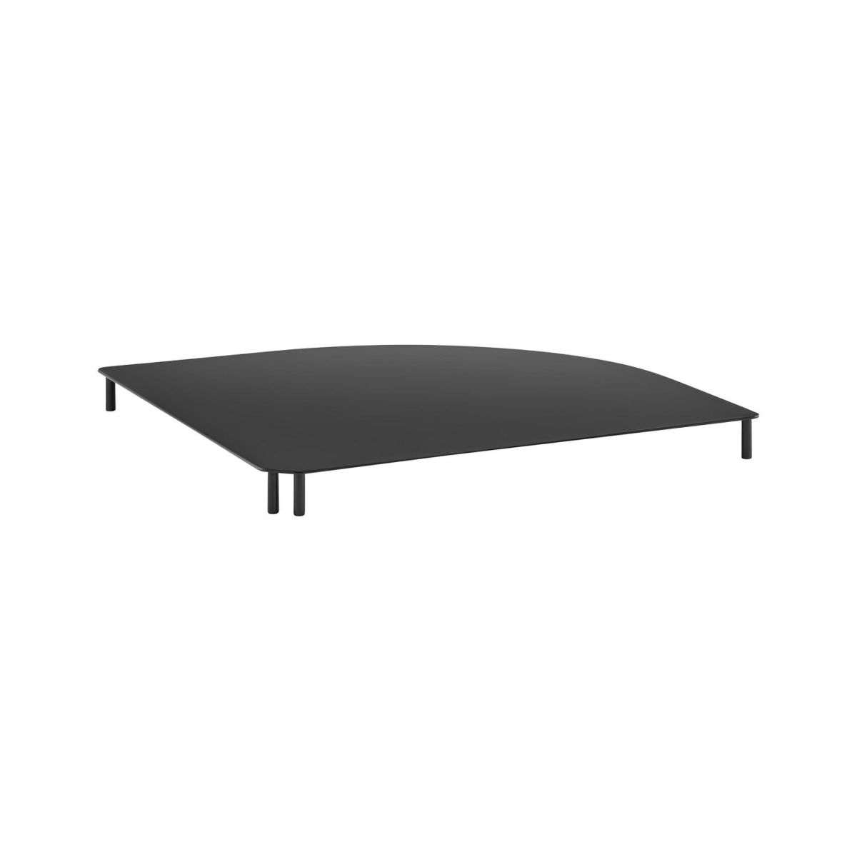 APS Eckverbindung -VALO- 39 x 39 cm, H: 3 cm Metall, schwarz passend zu Artikel 14030; 39x39x3 cm (LxBxH); schwarz