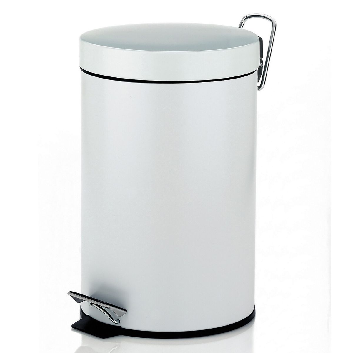 Cestino portarifiuti Monaco in metallo kela; 3000 ml, 17x26 cm (ØxH); bianco