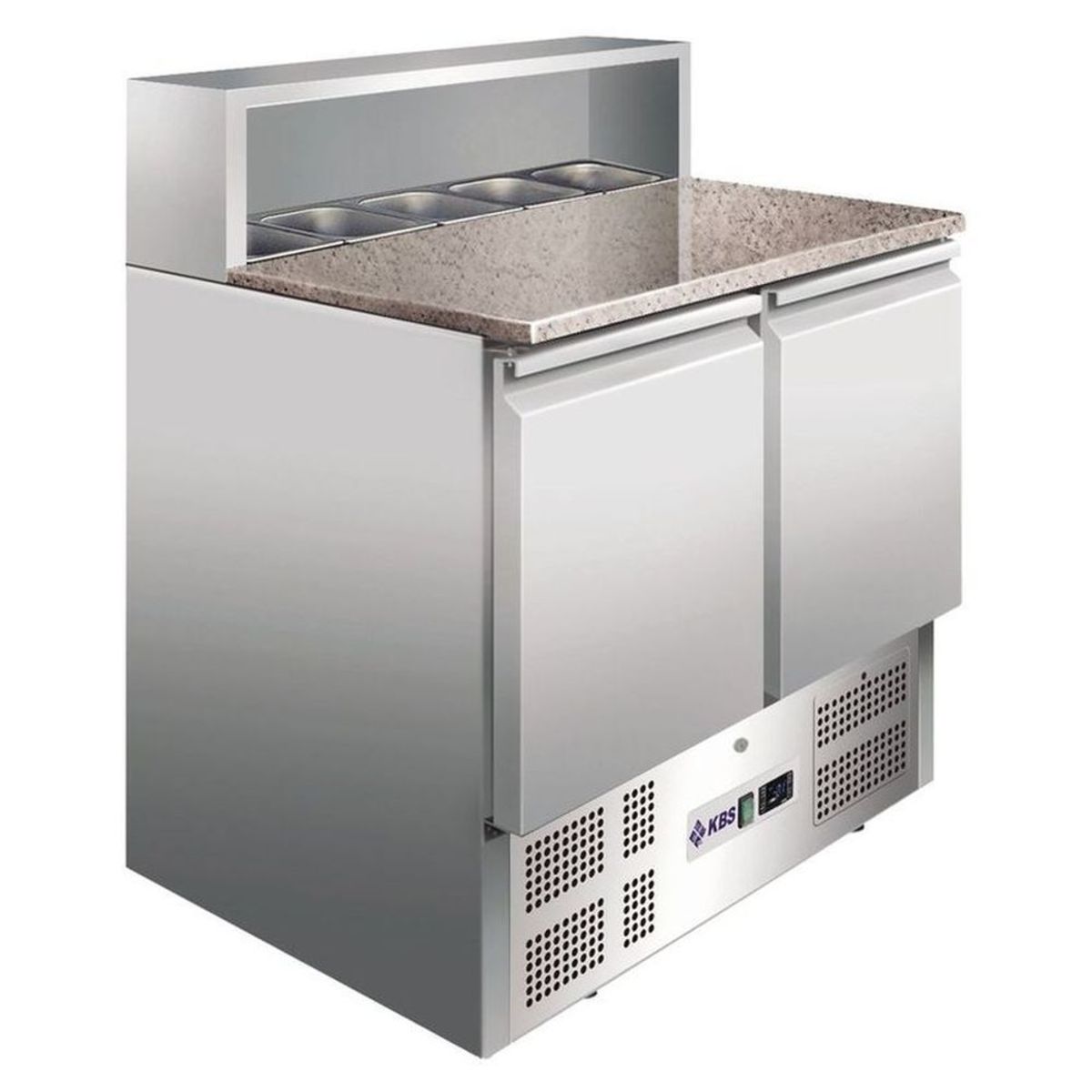 KBS Belegstation / Pizzakühltisch KBS 900 PT 257000 ml, 90.1x108.1x70 cm (BxHxT); silber