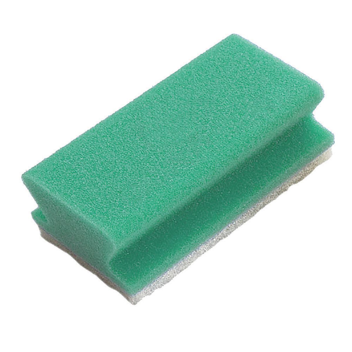 Diversey TASKI Schwamm, Padschwamm mit kratzfreiem, weissem Pad, 130 x 75 x 45 mm grün; 10 Stück / Pack