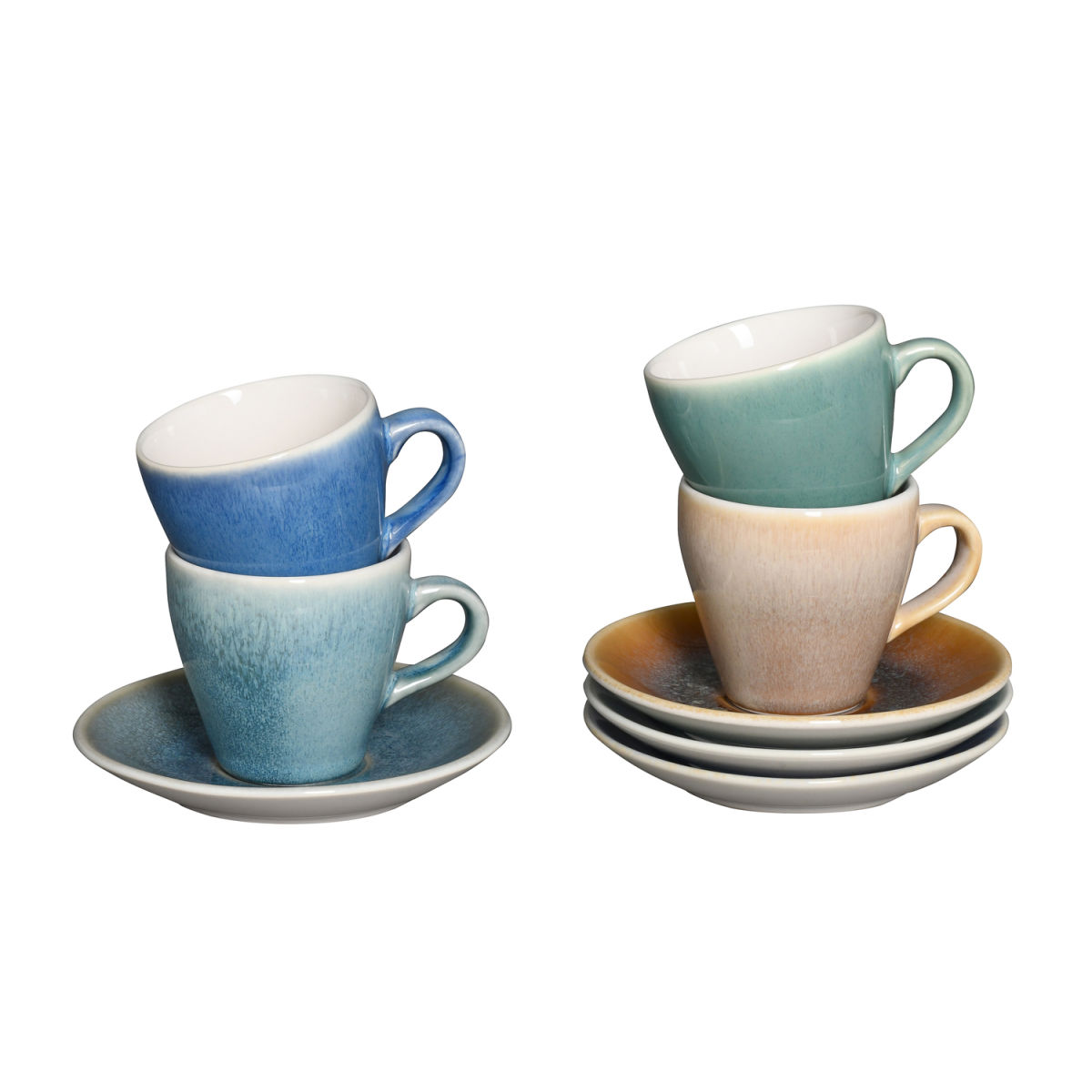 CreaTable Caldera Mix - Espresso-Set 8-tlg mehrfarbig