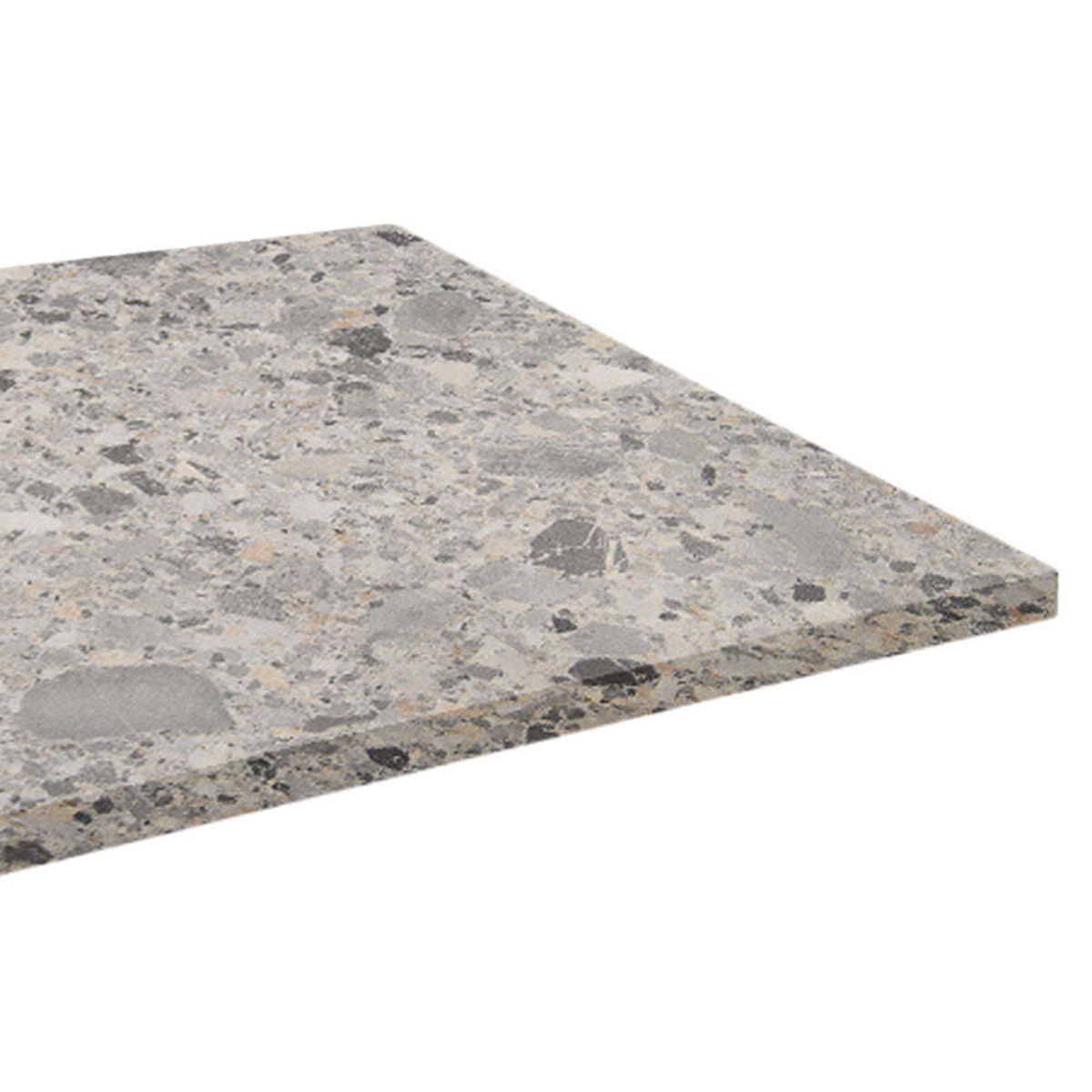 Piano tavolo rettangolare, decoro Terrazzo RestooTab; 160x80 cm (LxL); grigio/terazzo; rettangolare