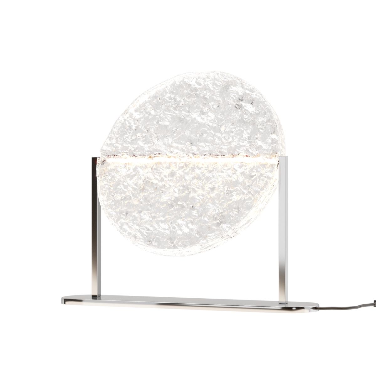 Maytoni Maytoni Tischleuchte Mangata Chrom, aus Metall, LED, 250lm, 3000K; 8x35x25x31 cm (LxBxØxH); chrom; Gestell chrom