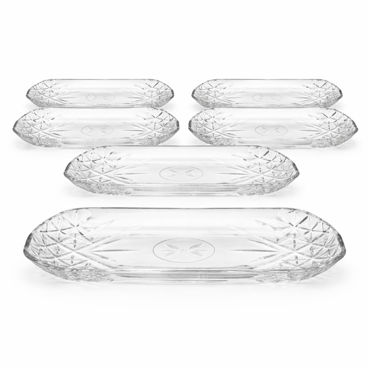 Piatto da portata Timeless 30 cm Pasabahçe; 30.5x18.2x3.3 cm (LxLxH); trasparente; rettangolare; 6 pz. / Pacco