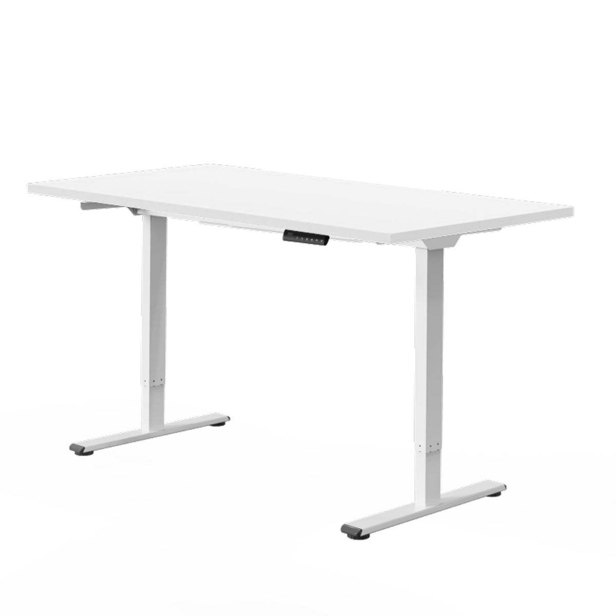 FlexiSpot Höhenverstellbarer Schreibtisch Kohlenstoffstahlrahmen; 148x86.8x5.9 cm (LxBxH); weiß; rechteckig