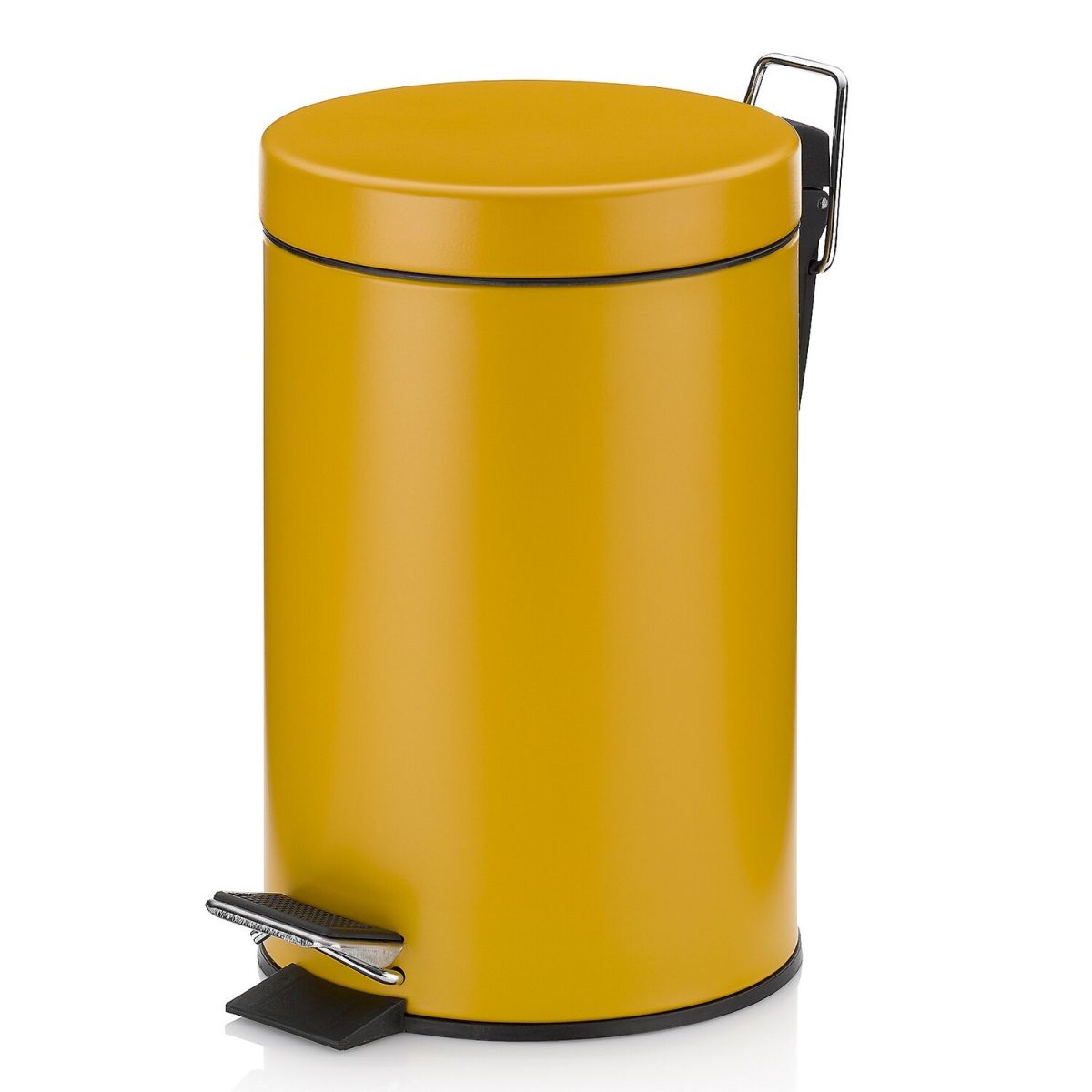 Cestino portarifiuti Monaco in metallo kela; 3000 ml, 17x26 cm (ØxH); giallo